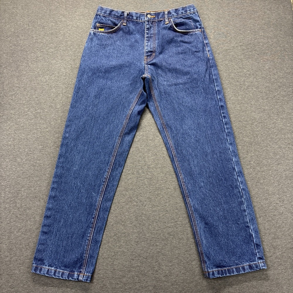 Berne Flame Resistant Jeans Mens 32x30 HRC2 Straight Leg Blue Denim Workwear